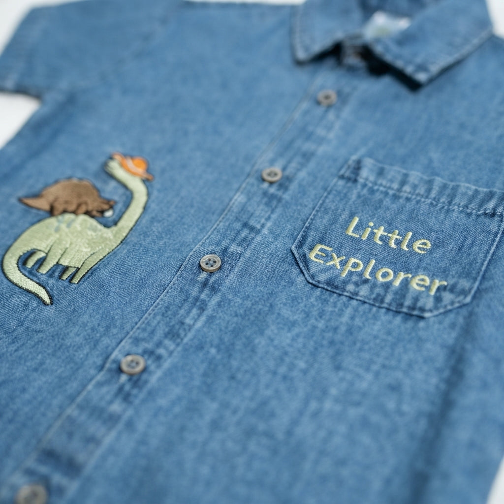 Camisa Explore + Bermuda denim