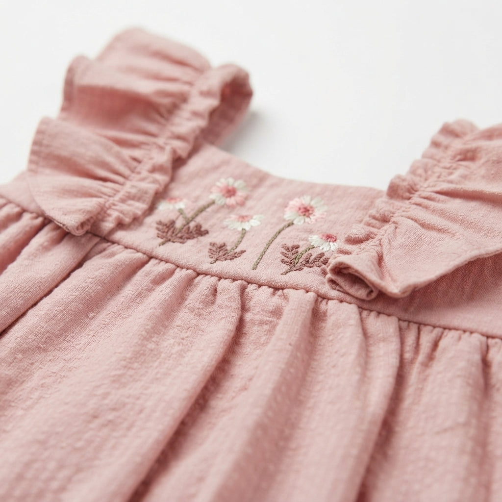 Vestido Flores Lino + Calzoncito