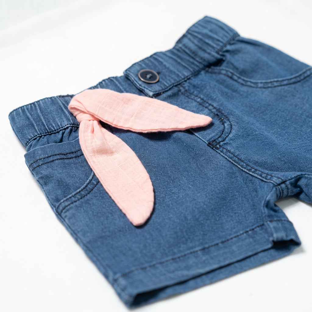 Blusita Lino + Short Denim