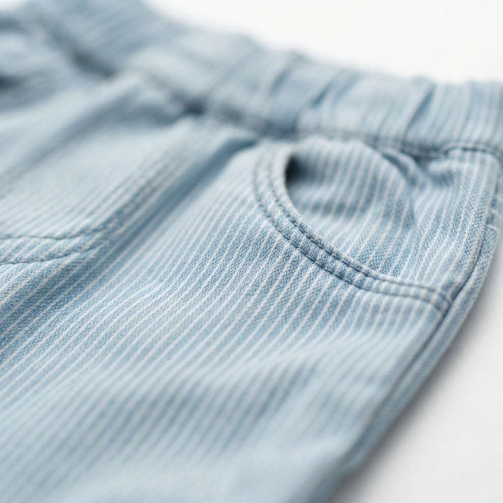 Blusita golitas + Pantalón Rayitas Denim