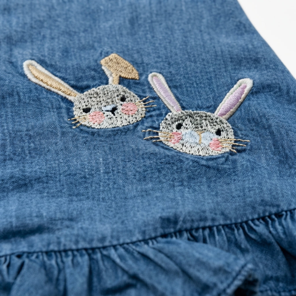 Batica Conejitos Denim + Calzoncito
