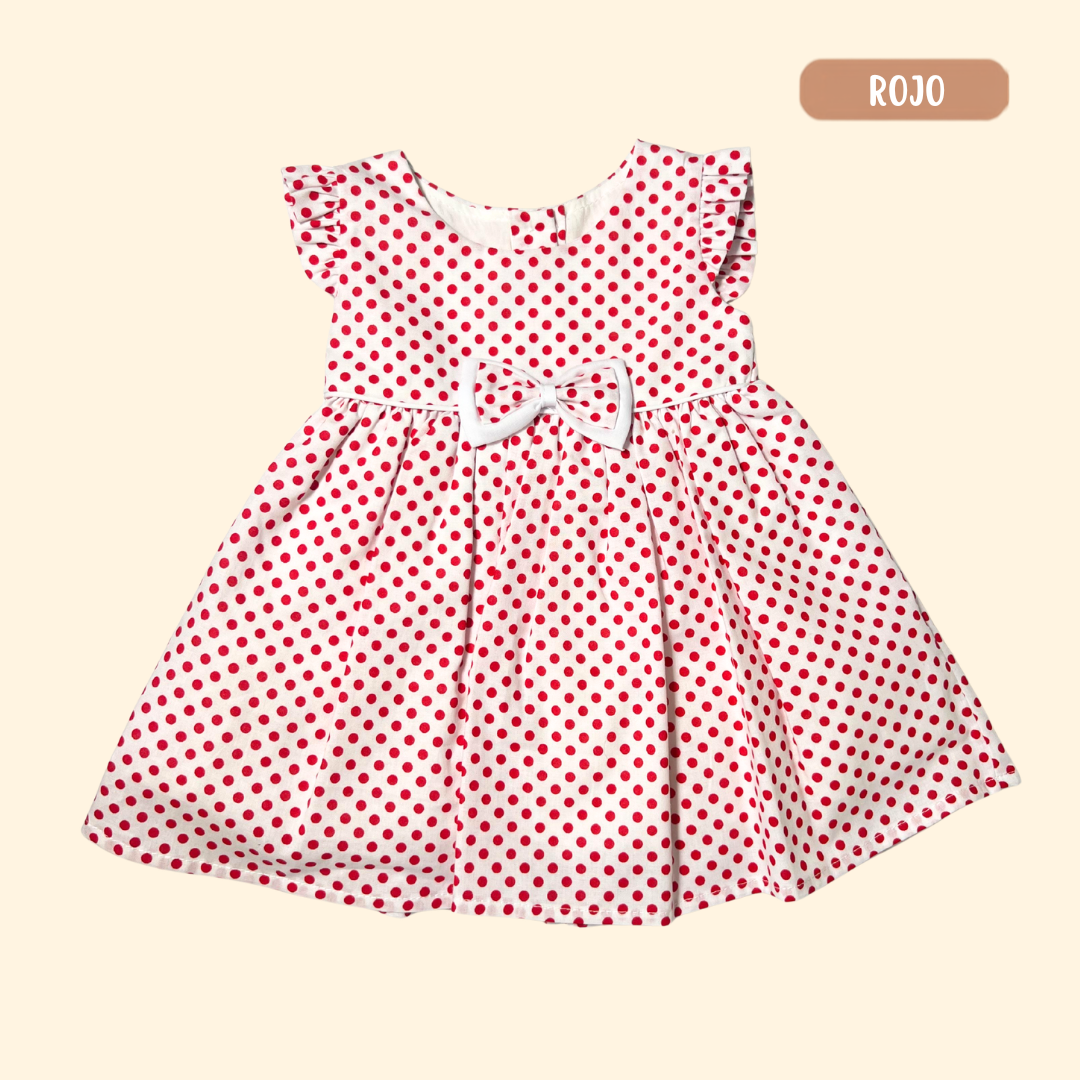 Vestido Puntitos Rojos + Calzoncito
