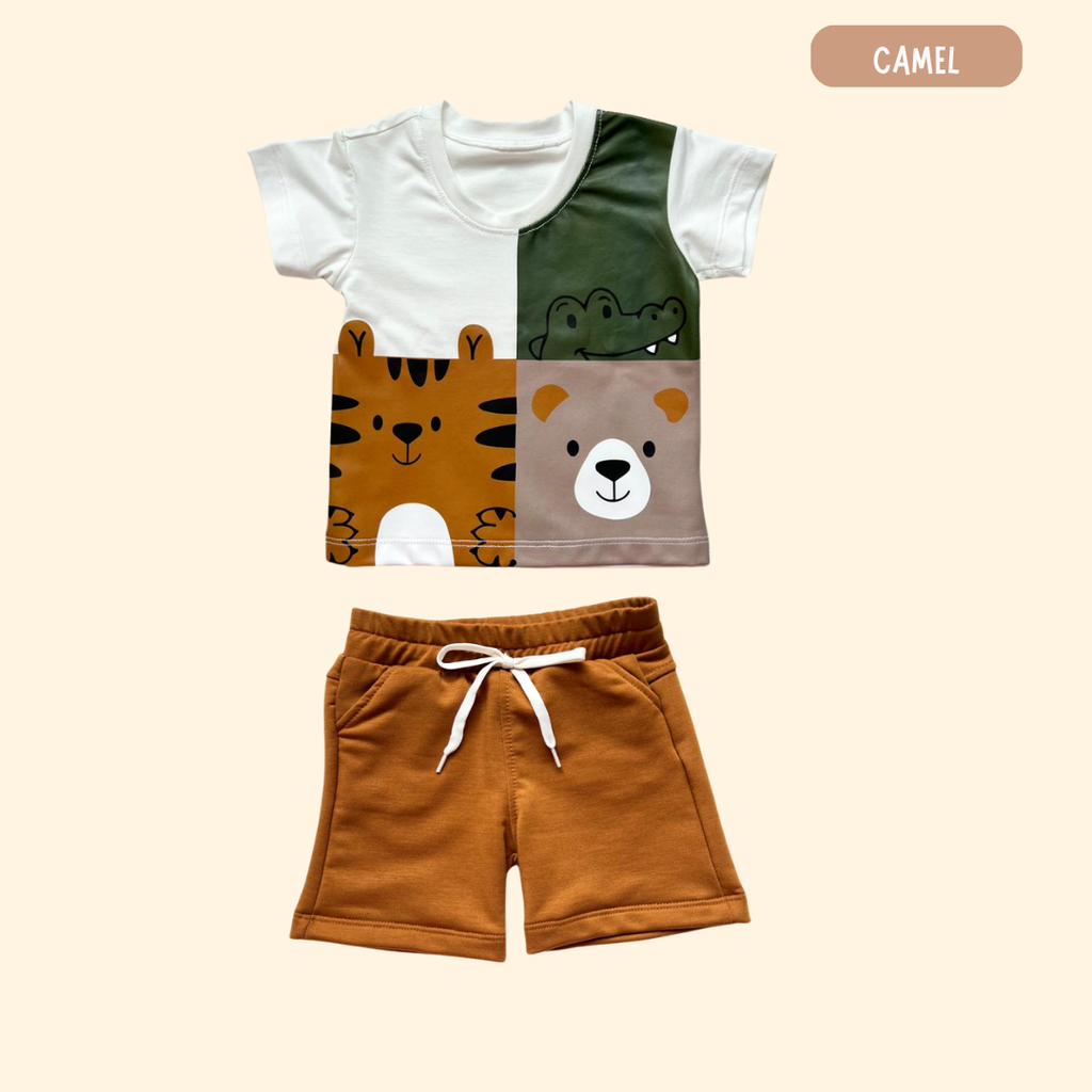 Camisa Estampado + Bermuda Burda