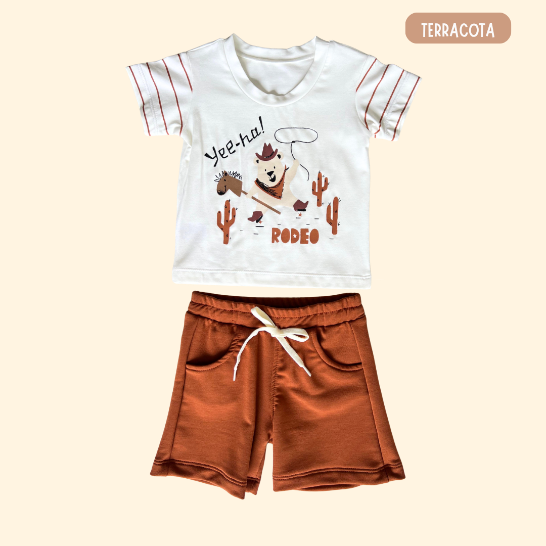 Camisa Rodeo + Bermuda Burda