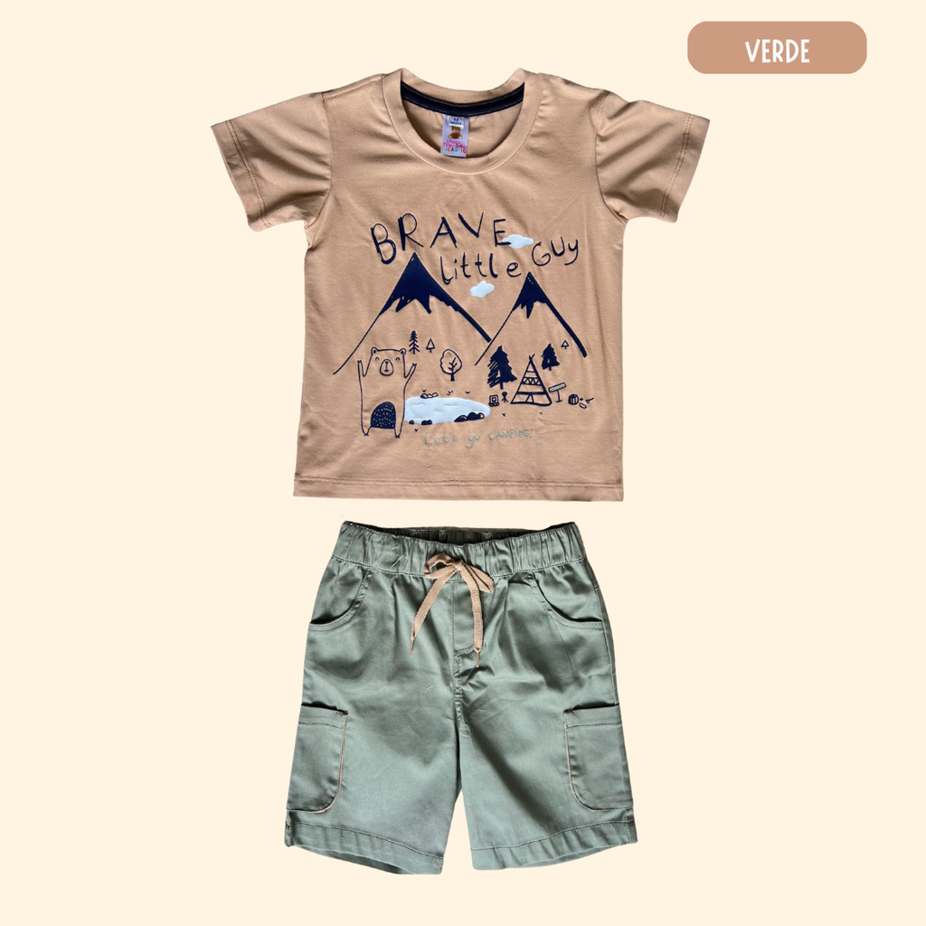 Camisa Bosque + Bermuda Drill