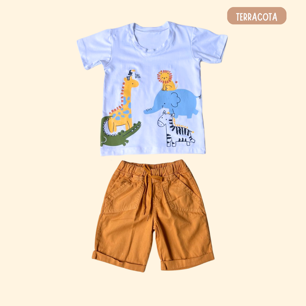 Camisa Safari + Bermuda Drill