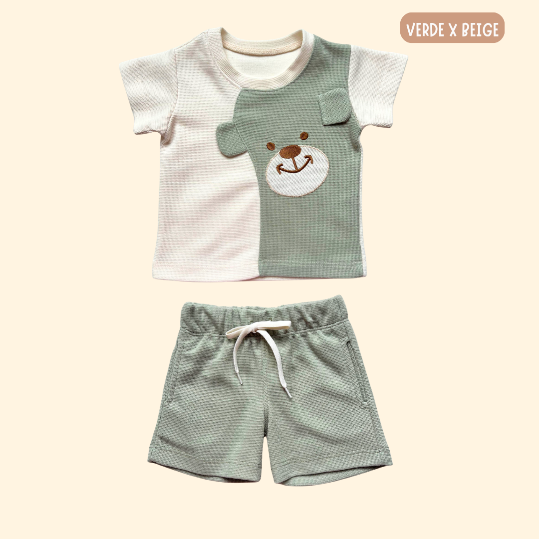 Camisa Osito + Bermuda