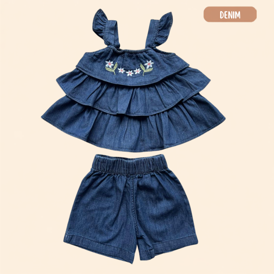 Camisa Golitas + Short Denim