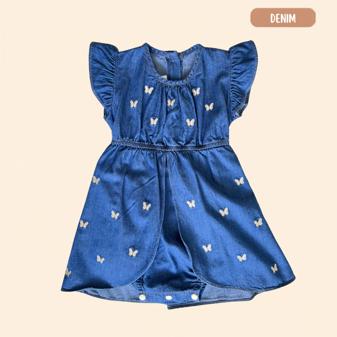 Mameluco Maripositas Denim