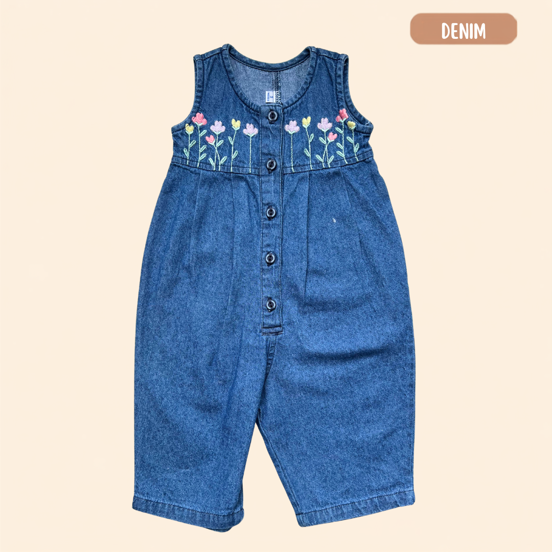 Jumper Flowers Denim