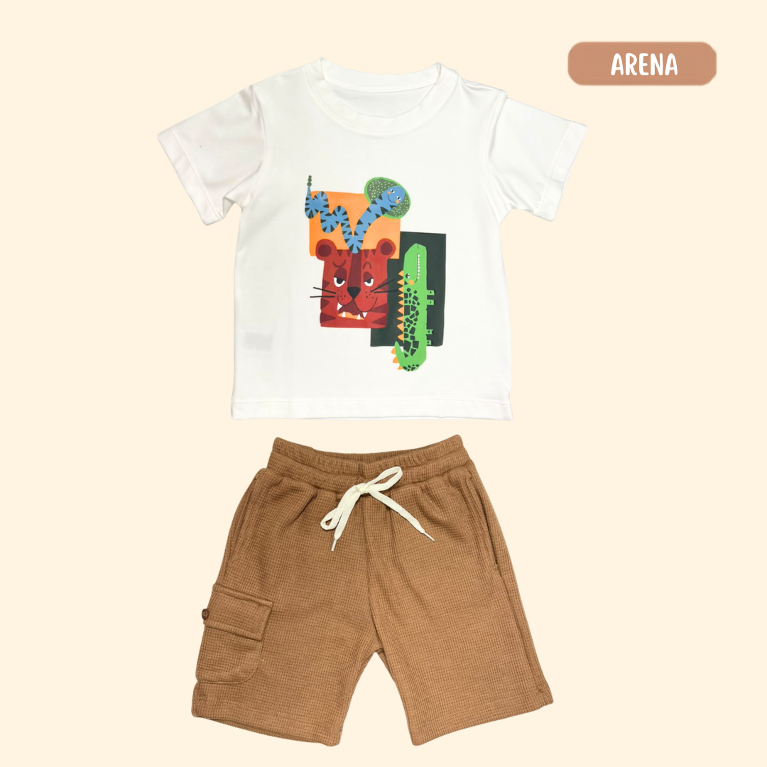 Camisa Estampado Selva + Bermuda