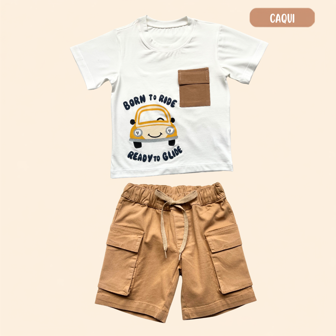 Camisa Carrito + Bermuda Drill