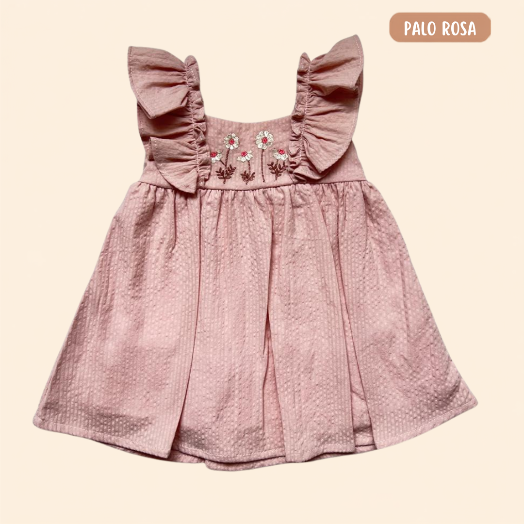 Vestido Flores Lino + Calzoncito