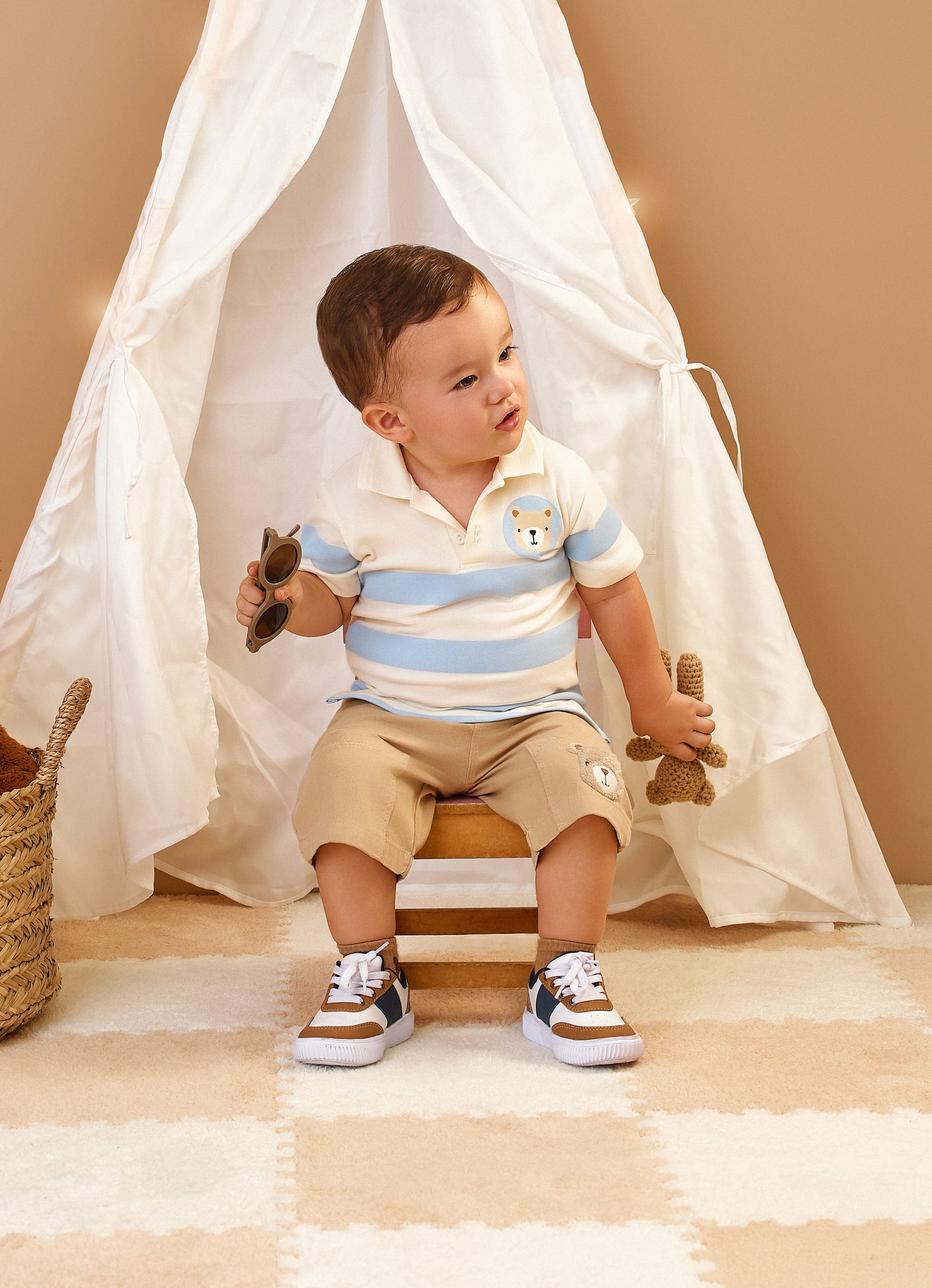 Polo Rayas + Short Drill