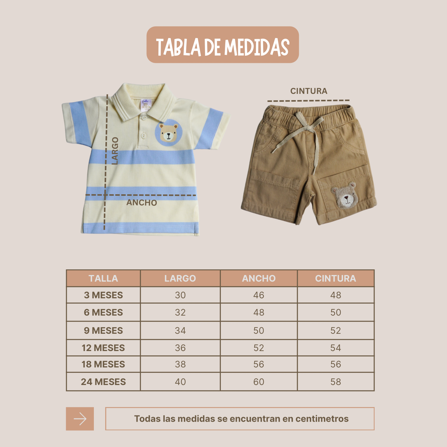 Polo Rayas + Short Drill